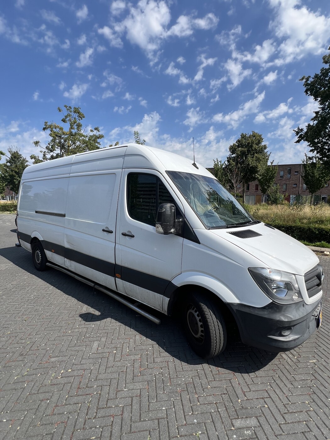 TDP long wheelbase high roof Mercedes Sprinter van in Amsterdam