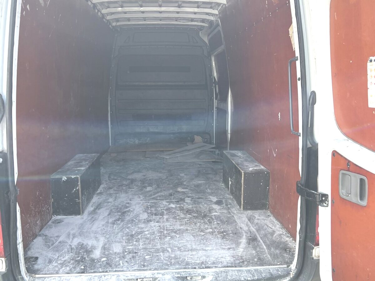 Interior load space of the Sprinter van